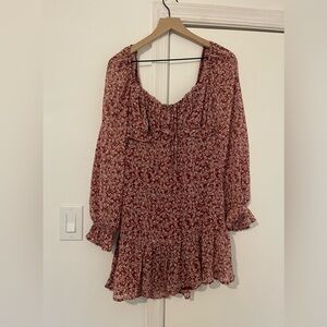Trixxi Red Floral Mini Dress